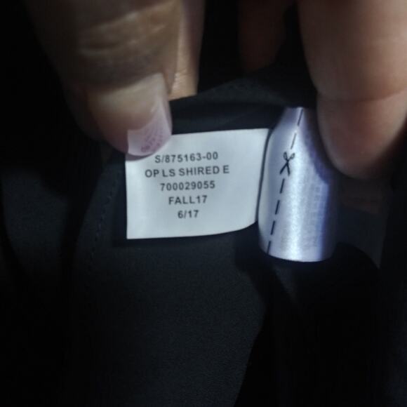 Banana Republic X Olivia Palermo Black Empire Sleek Blouse Top Size Small - Picture 8 of 9